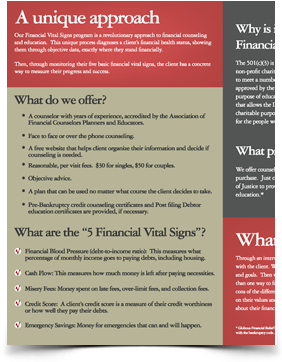Financial Vital Signs