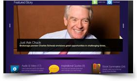 screen shot of Success Magazine iPad app